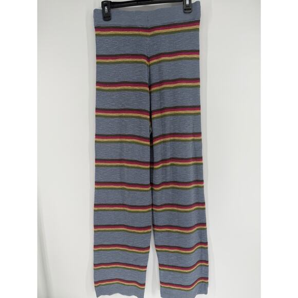FREE PEOPLE BEACH Mariner Sweater Pant Drawstring Womens Medium Multi Striped - Picture 5 of 9